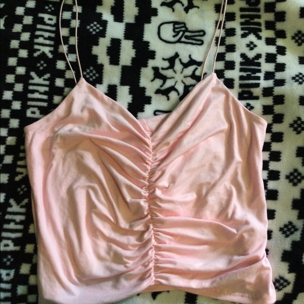 Pink crop top